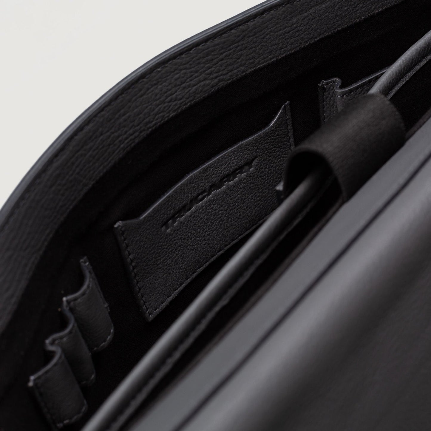 Charismatic gray leather shoulder bag