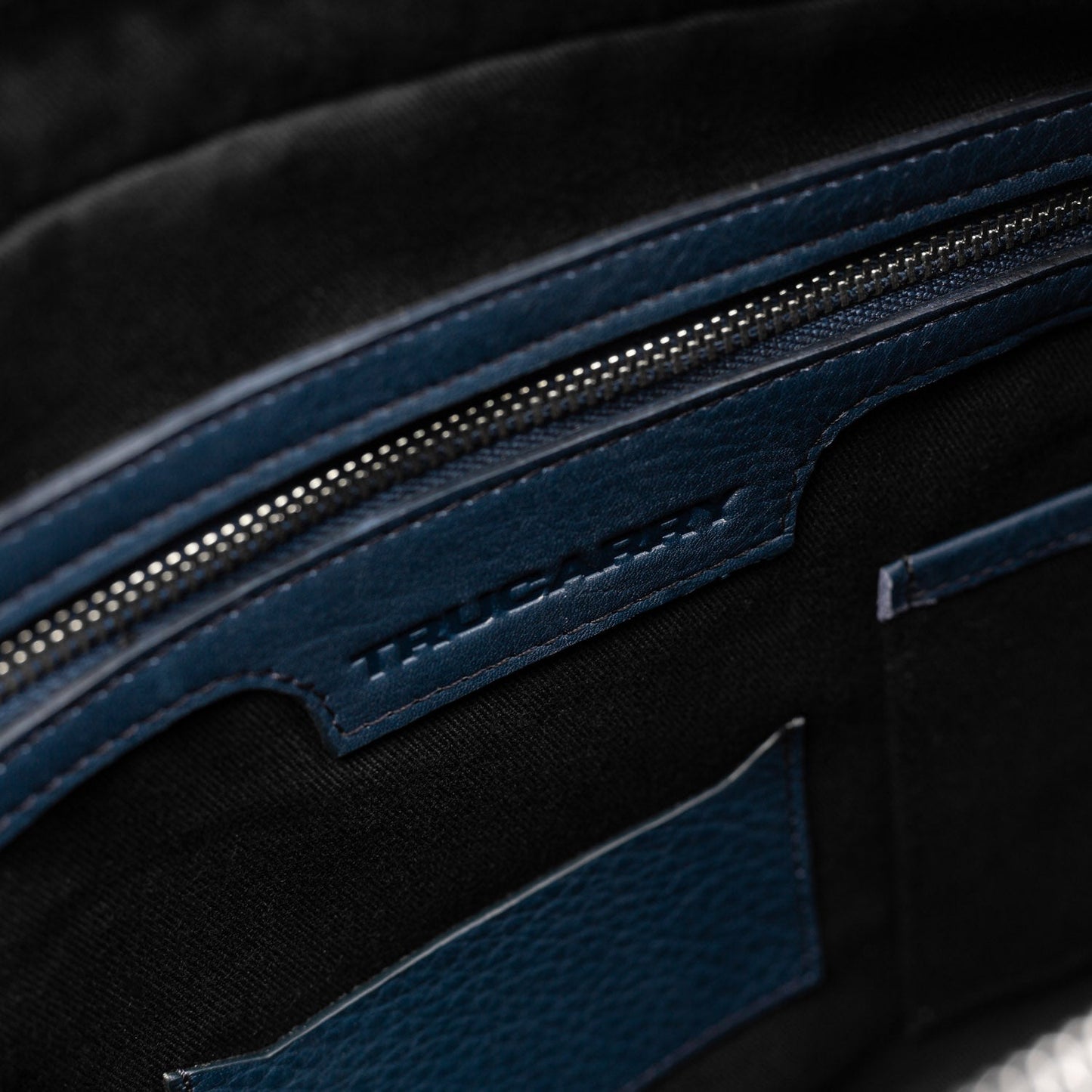 Blue Leather Briefcase