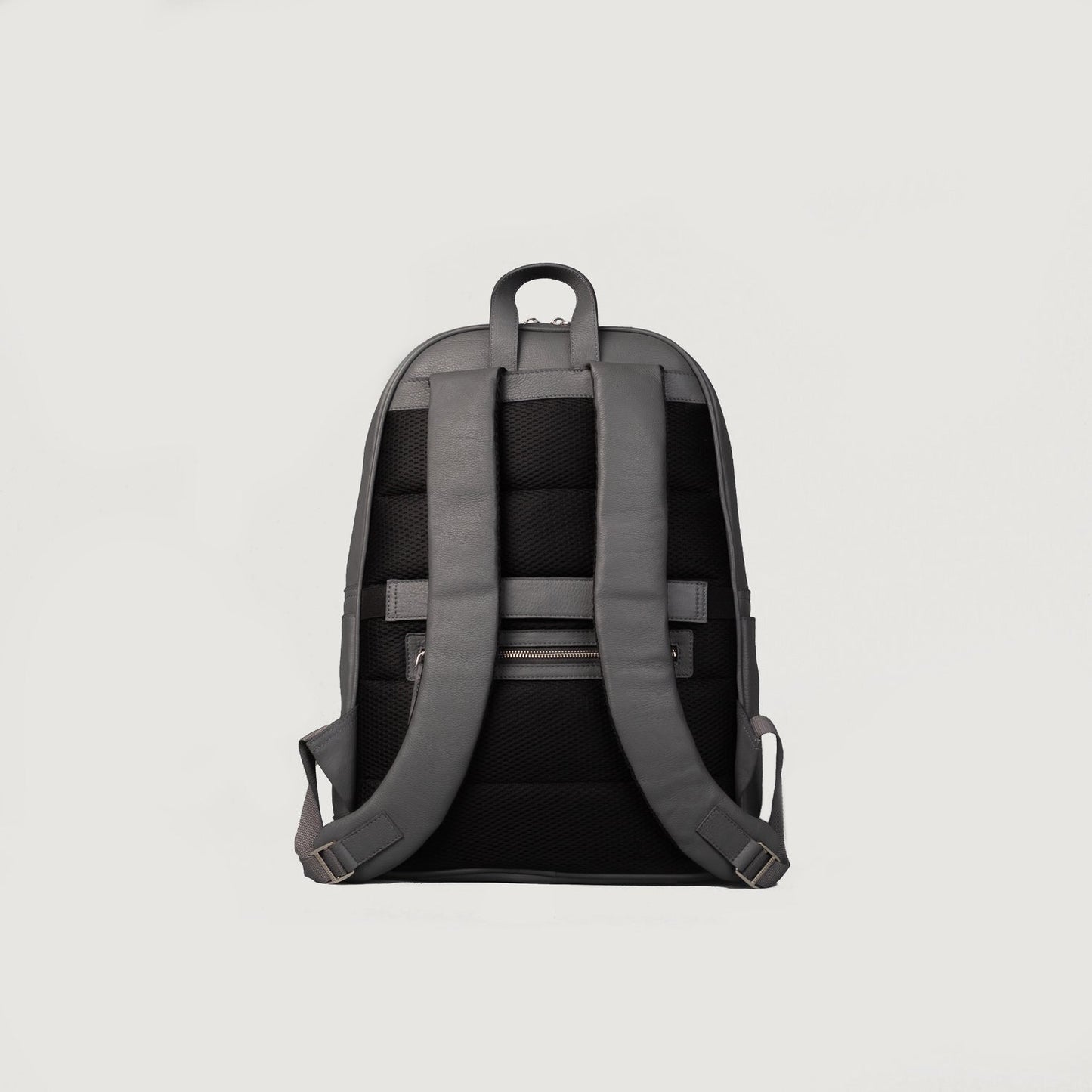 Philos gray leather backpack